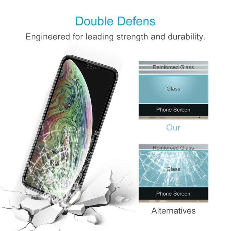 For iPhone 11 Pro Max / XS Max 100pcs 9H 10D Full Screen Tempered Glass Screen Protector (Black)