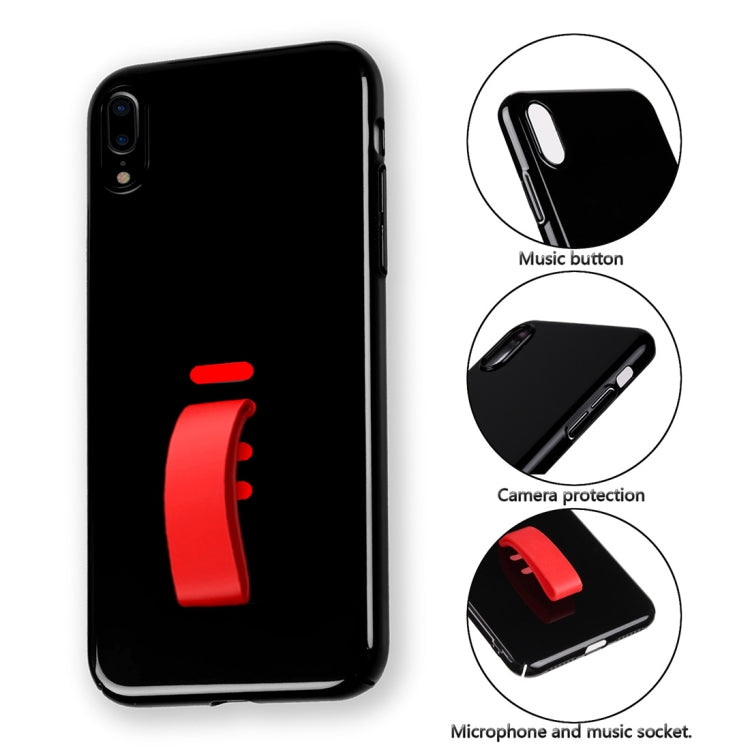 For iPhone XS Max Shockproof Protective Case with Rubber Ring Holder