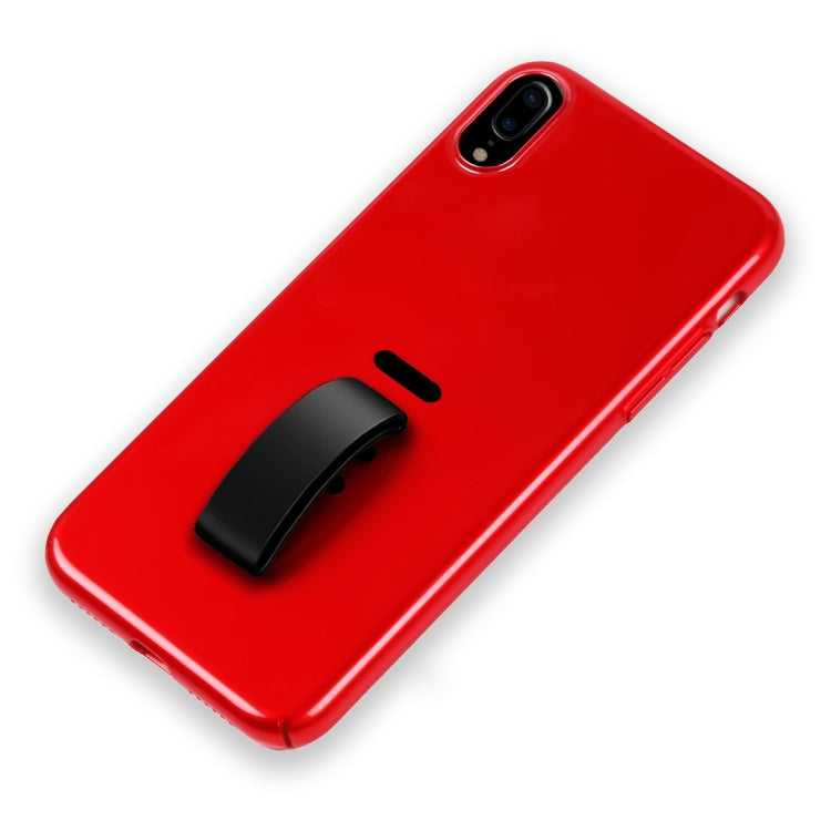 For iPhone XS Max Shockproof Protective Case with Rubber Ring Holder