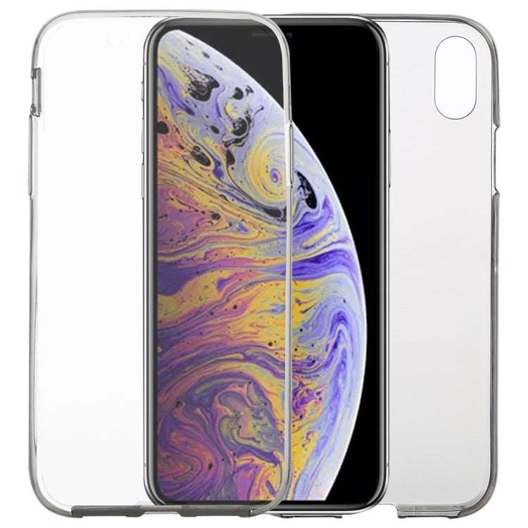 For iPhone XS Max Ultra-thin Double-sided Full Coverage Transparent TPU Case