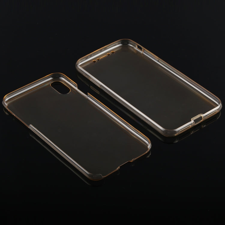 For iPhone XS Max Ultra-thin Double-sided Full Coverage Transparent TPU Case