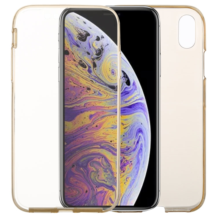 For iPhone XS Max Ultra-thin Double-sided Full Coverage Transparent TPU Case