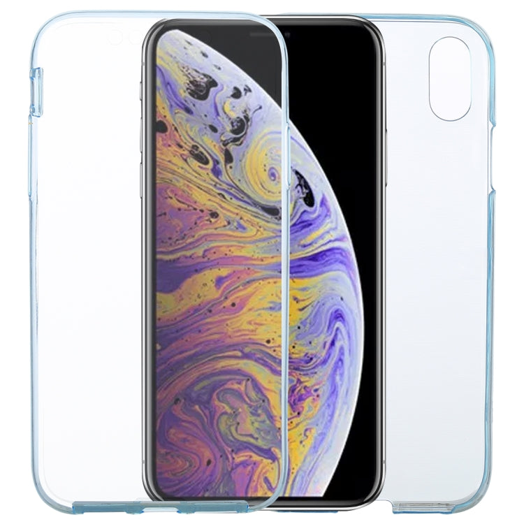 For iPhone XS Max Ultra-thin Double-sided Full Coverage Transparent TPU Case
