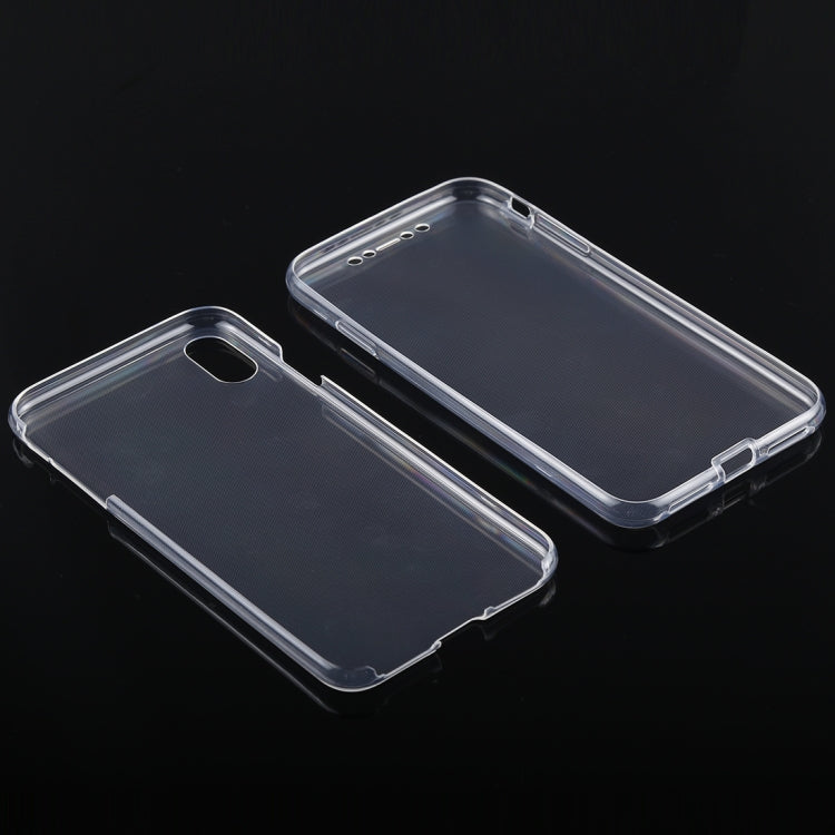 For iPhone XS Max Ultra-thin Double-sided Full Coverage Transparent TPU Case