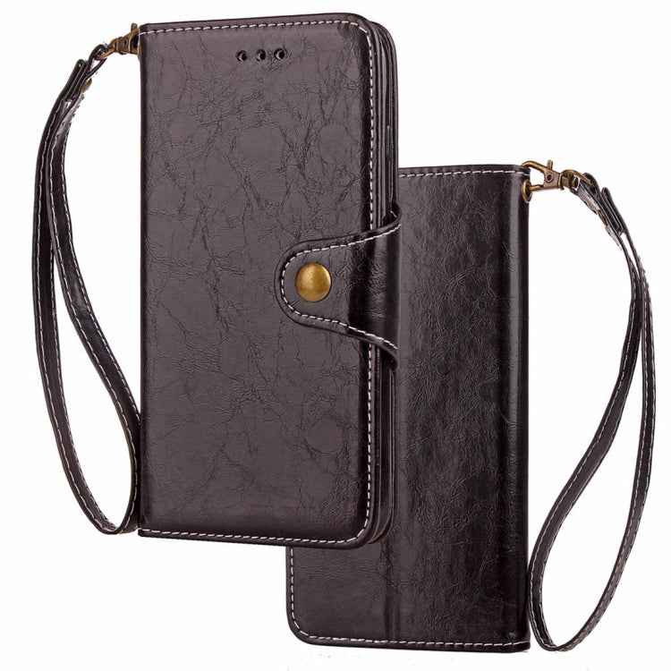For iPhone XS Max Crazy Horse Texture Retro Business Horizontal Flip Leather Case with Holder & Card Slots & Wallet