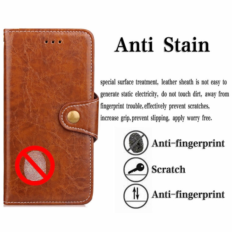 For iPhone XS Max Crazy Horse Texture Retro Business Horizontal Flip Leather Case with Holder & Card Slots & Wallet
