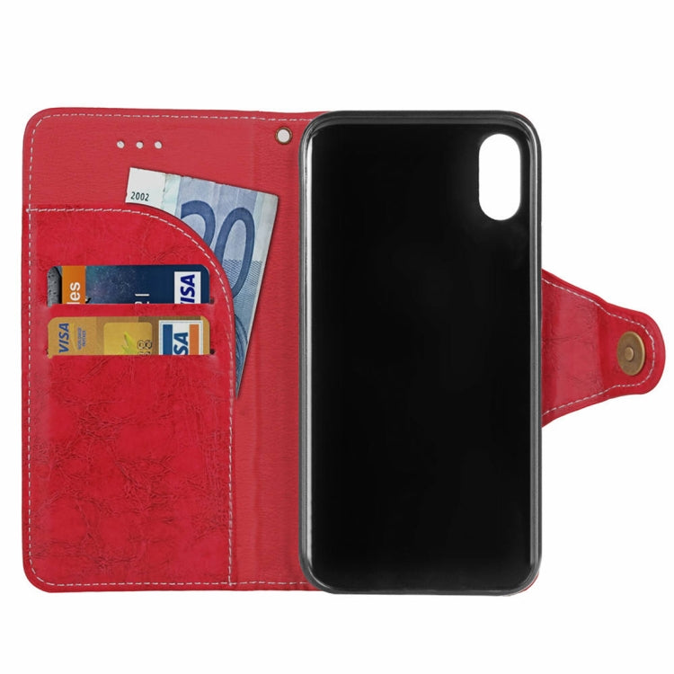 For iPhone XS Max Crazy Horse Texture Retro Business Horizontal Flip Leather Case with Holder & Card Slots & Wallet