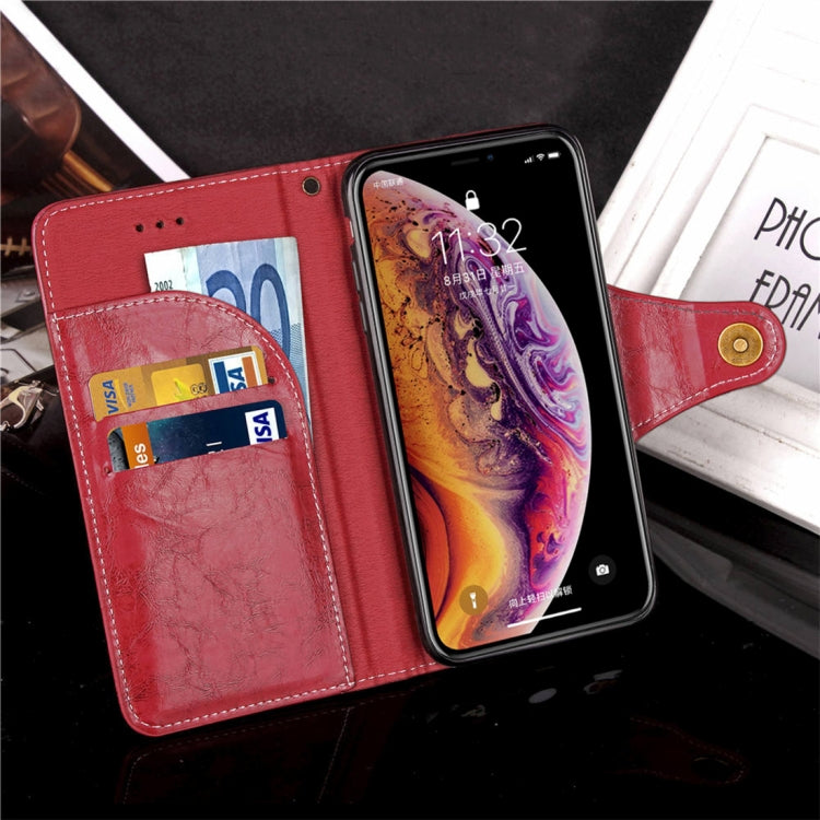 For iPhone XS Max Crazy Horse Texture Retro Business Horizontal Flip Leather Case with Holder & Card Slots & Wallet