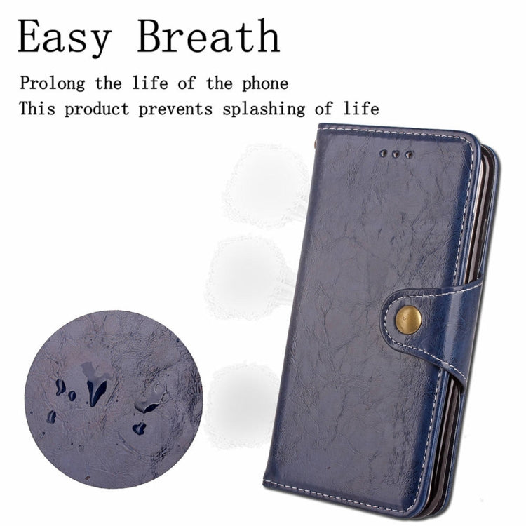 For iPhone XS Max Crazy Horse Texture Retro Business Horizontal Flip Leather Case with Holder & Card Slots & Wallet