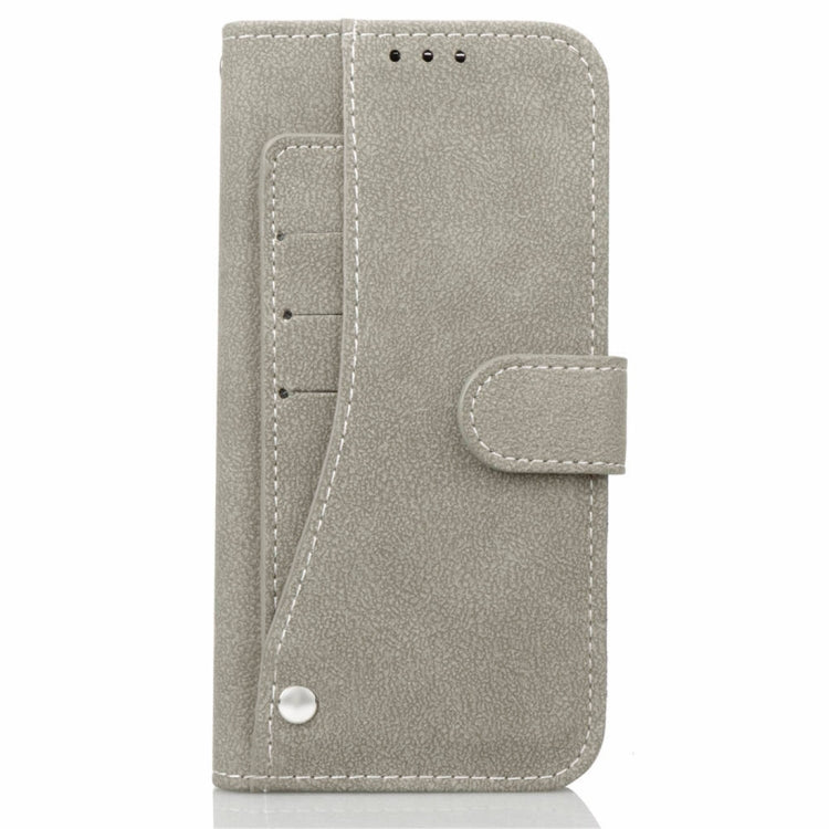 For iPhone XS Max Frosted TPU Horizontal Flip Leather Case with Holder & Card Slots & Wallet & Photo Frame