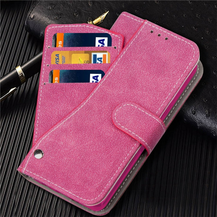 For iPhone XS Max Frosted TPU Horizontal Flip Leather Case with Holder & Card Slots & Wallet & Photo Frame