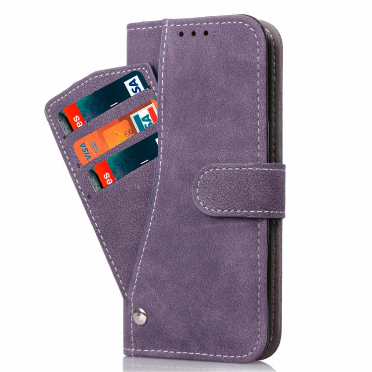For iPhone XS Max Frosted TPU Horizontal Flip Leather Case with Holder & Card Slots & Wallet & Photo Frame