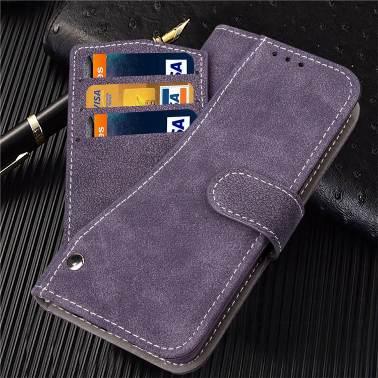 For iPhone XS Max Frosted TPU Horizontal Flip Leather Case with Holder & Card Slots & Wallet & Photo Frame