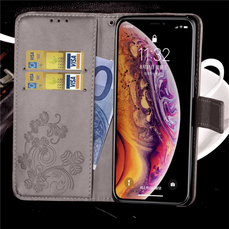For iPhone XS Max Embossed Pattern PU + TPU Horizontal Flip Leather Case with Holder & Card Slots & Wallet