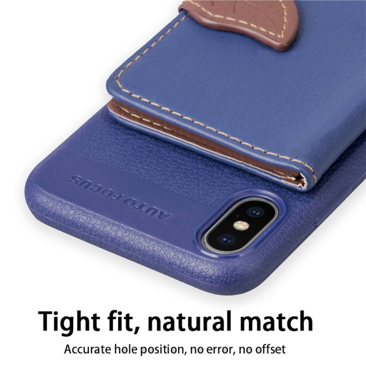 For iPhone XS Max Litchi Texture PU + TPU Horizontal Flip Leather Case with Holder & Card Slots & Wallet & Photo Frame