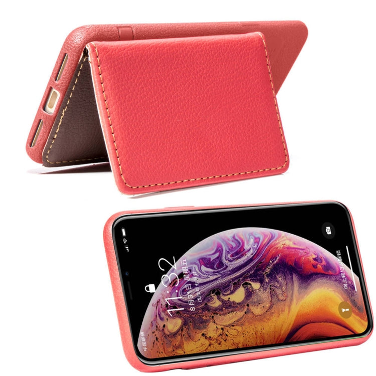 For iPhone XS Max Litchi Texture PU + TPU Horizontal Flip Leather Case with Holder & Card Slots & Wallet & Photo Frame