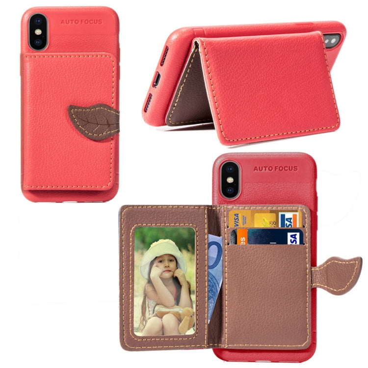 For iPhone XS Max Litchi Texture PU + TPU Horizontal Flip Leather Case with Holder & Card Slots & Wallet & Photo Frame