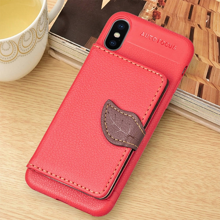 For iPhone XS Max Litchi Texture PU + TPU Horizontal Flip Leather Case with Holder & Card Slots & Wallet & Photo Frame
