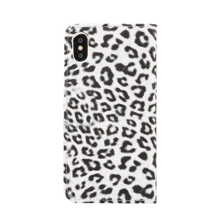 For iPhone XS Max Leopard Pattern Horizontal Flip Leather Case with Holder & Card Slots