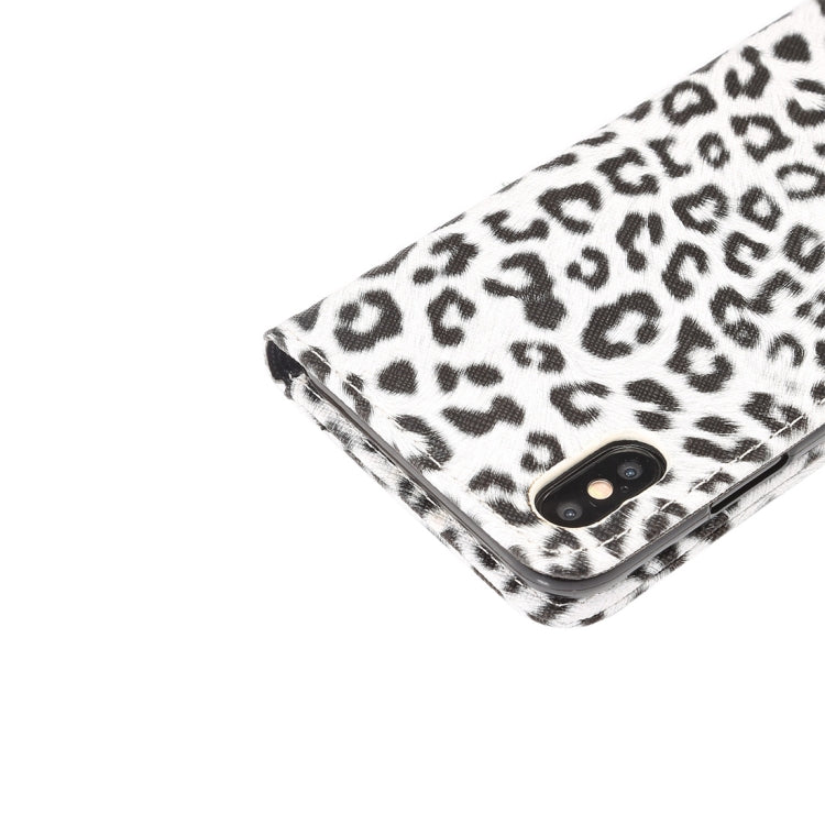 For iPhone XS Max Leopard Pattern Horizontal Flip Leather Case with Holder & Card Slots