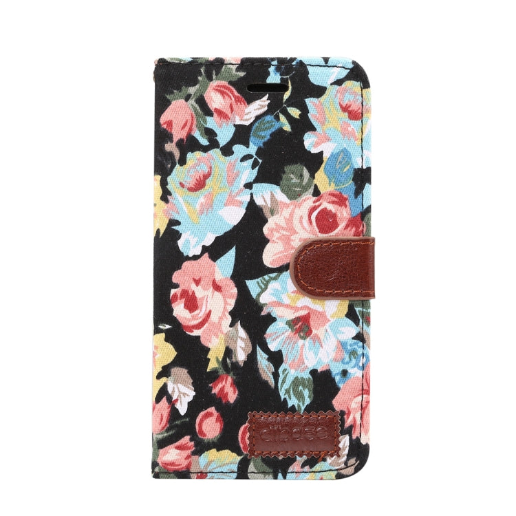 For iPhone XS Max Dibase Flower Pattern Horizontal Flip PU Leather Case with Holder & Card Slot