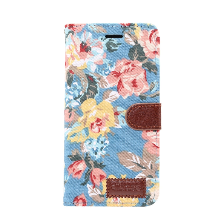For iPhone XS Max Dibase Flower Pattern Horizontal Flip PU Leather Case with Holder & Card Slot