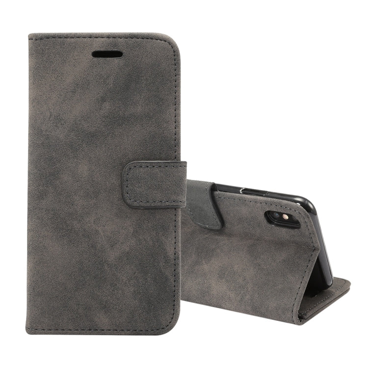 For iPhone XS Max Sheep Bar Material Horizontal Flip PU Leather Case with Holder & Card Slot & Wallet & Photo Frame