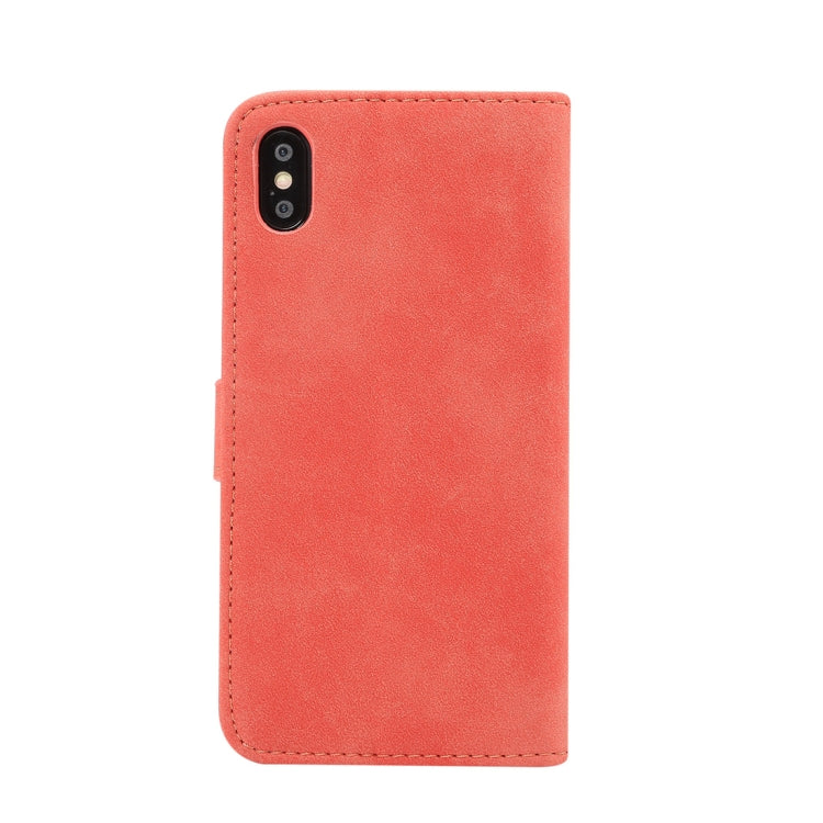 For iPhone XS Max Sheep Bar Material Horizontal Flip PU Leather Case with Holder & Card Slot & Wallet & Photo Frame