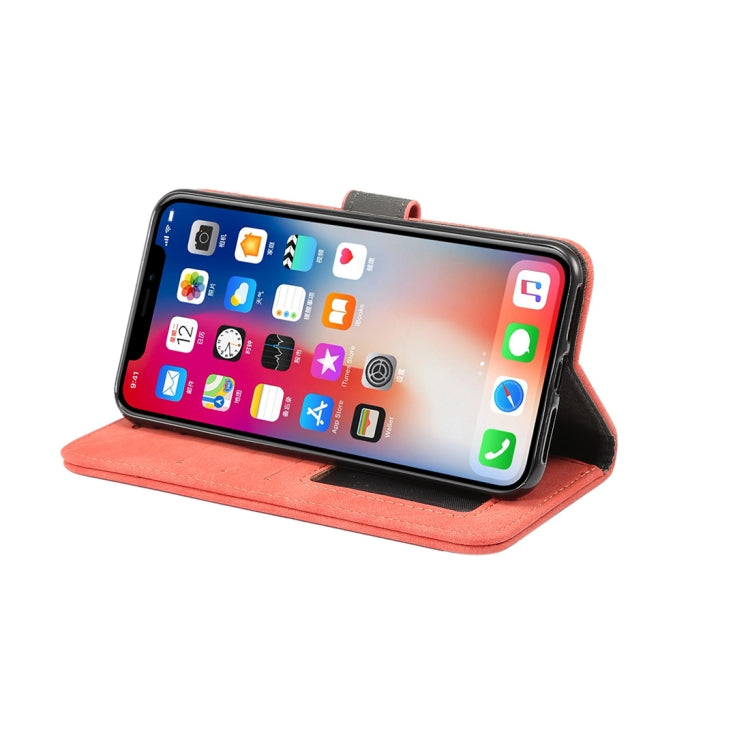 For iPhone XS Max Sheep Bar Material Horizontal Flip PU Leather Case with Holder & Card Slot & Wallet & Photo Frame