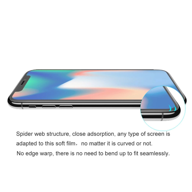 ENKAY Hat-Prince 0.1mm 3D Full Screen Protector Explosion-proof Hydrogel Film for  iPhone XS Max , TPU+TPE+PET Material