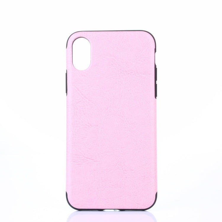 For iPhone XS Max Crazy Horse Texture PU Case