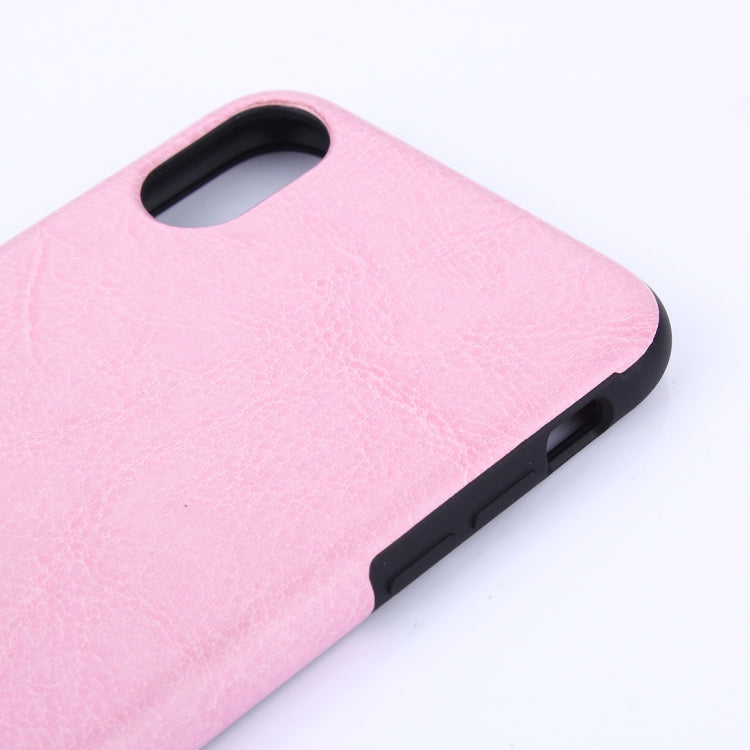 For iPhone XS Max Crazy Horse Texture PU Case