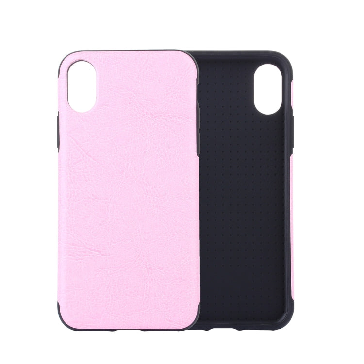 For iPhone XS Max Crazy Horse Texture PU Case