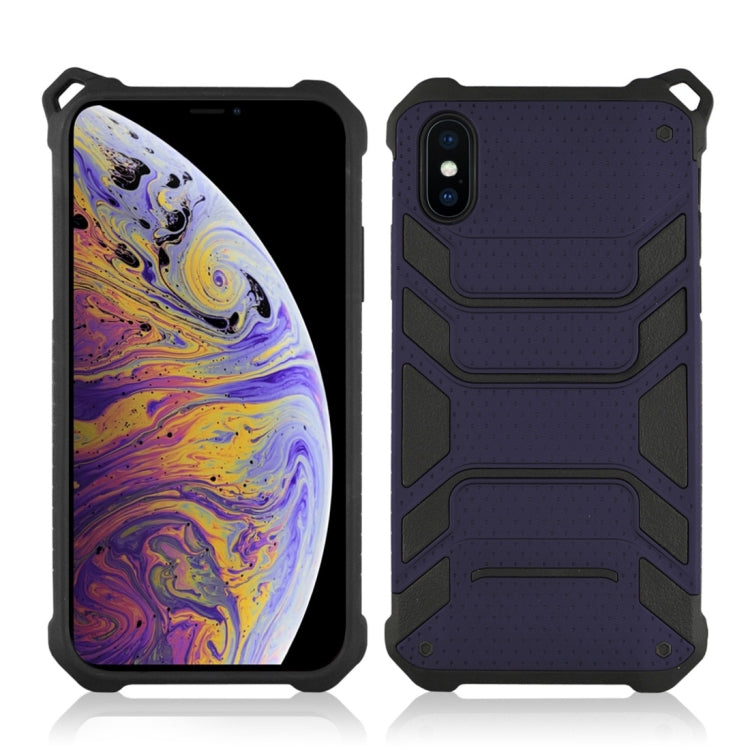 For iPhone XS Max Shockproof PC + TPU Spider-Man Armor Protective Case