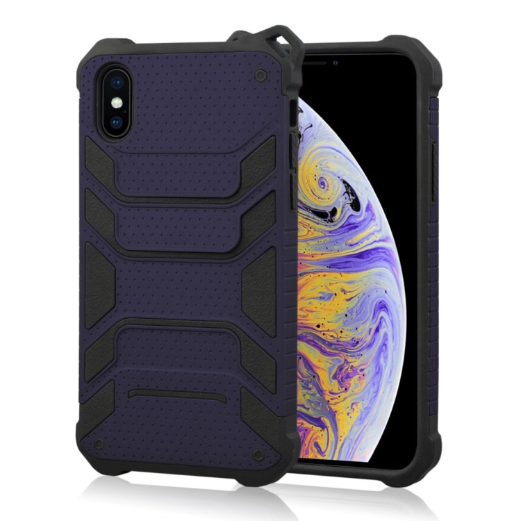 For iPhone XS Max Shockproof PC + TPU Spider-Man Armor Protective Case