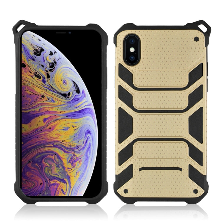 For iPhone XS Max Shockproof PC + TPU Spider-Man Armor Protective Case