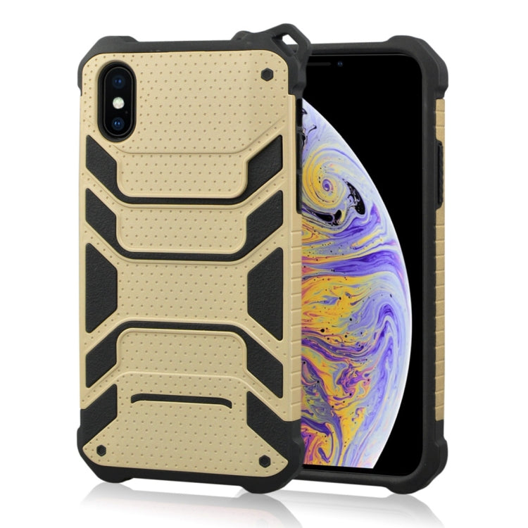 For iPhone XS Max Shockproof PC + TPU Spider-Man Armor Protective Case