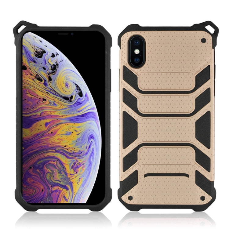 For iPhone XS Max Shockproof PC + TPU Spider-Man Armor Protective Case
