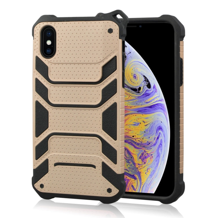 For iPhone XS Max Shockproof PC + TPU Spider-Man Armor Protective Case