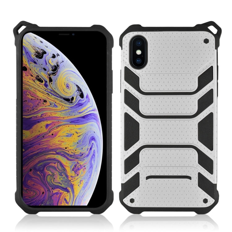 For iPhone XS Max Shockproof PC + TPU Spider-Man Armor Protective Case
