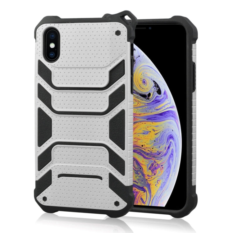For iPhone XS Max Shockproof PC + TPU Spider-Man Armor Protective Case