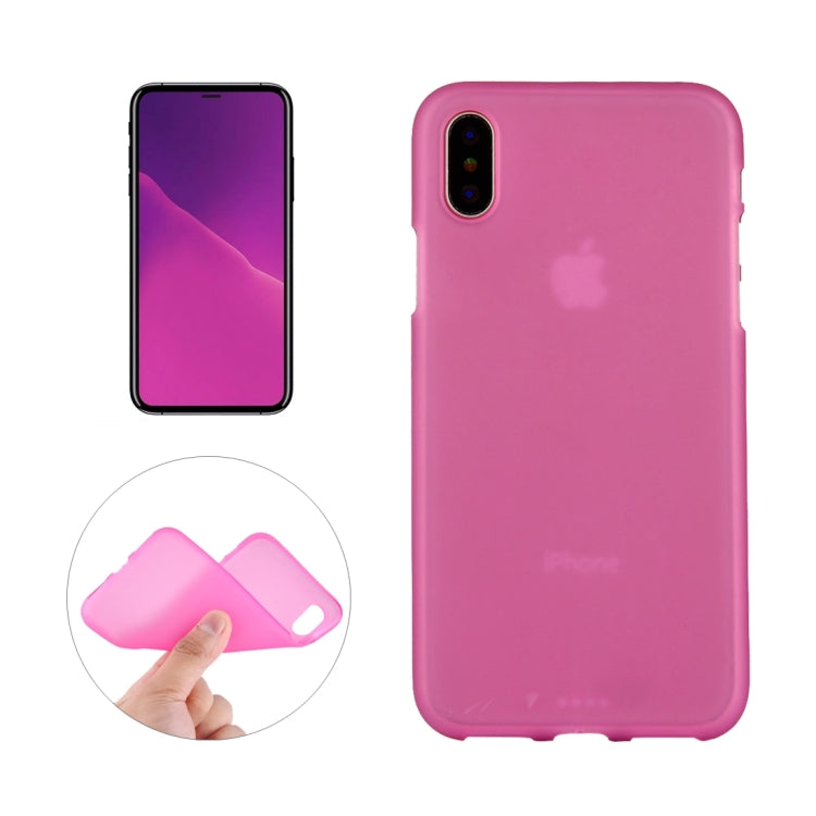 For iPhone XS Max Solid Color Frosted Soft TPU Case