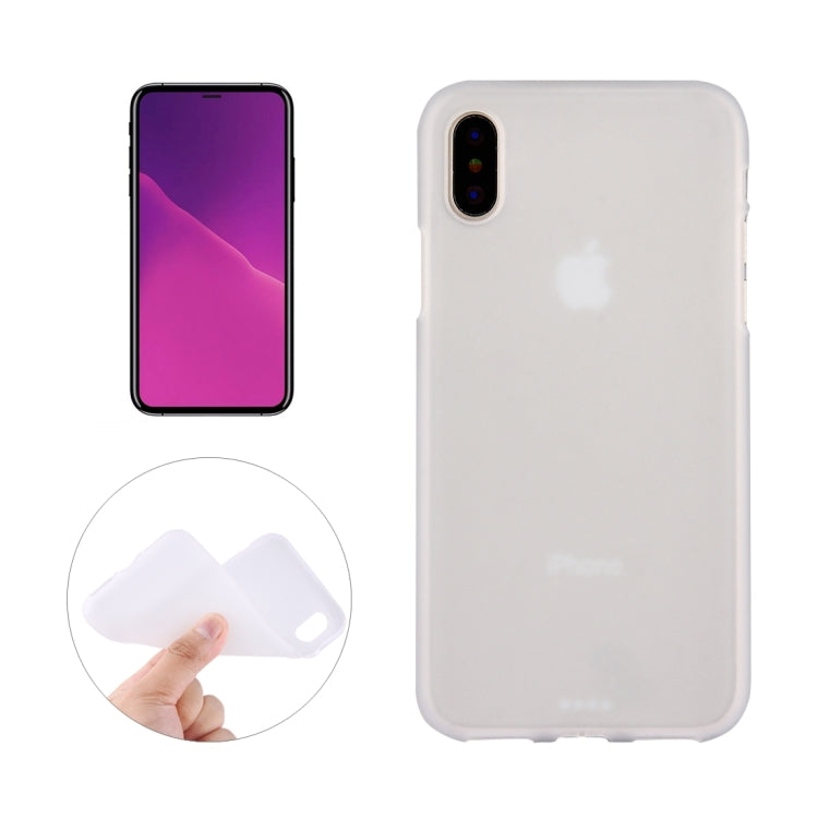 For iPhone XS Max Solid Color Frosted Soft TPU Case