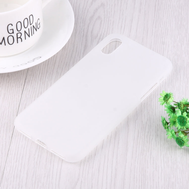 For iPhone XS Max Solid Color Frosted Soft TPU Case