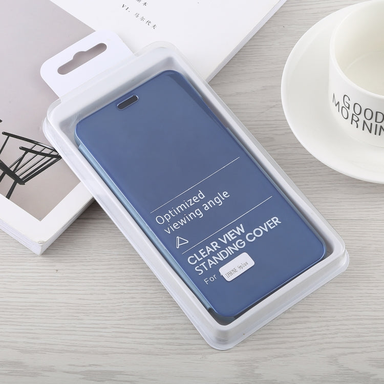 For iPhone XS Max Electroplating Mirror Horizontal Flip Leather Case with Holder