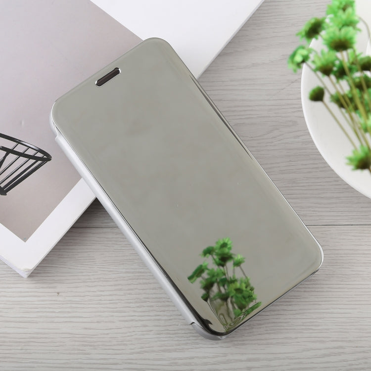 For iPhone XS Max Electroplating Mirror Horizontal Flip Leather Case with Holder