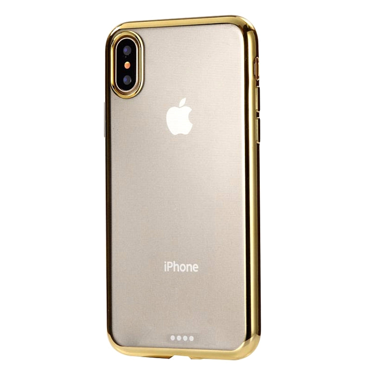For iPhone XS Max Ultra-thin Electroplating TPU Protective Case