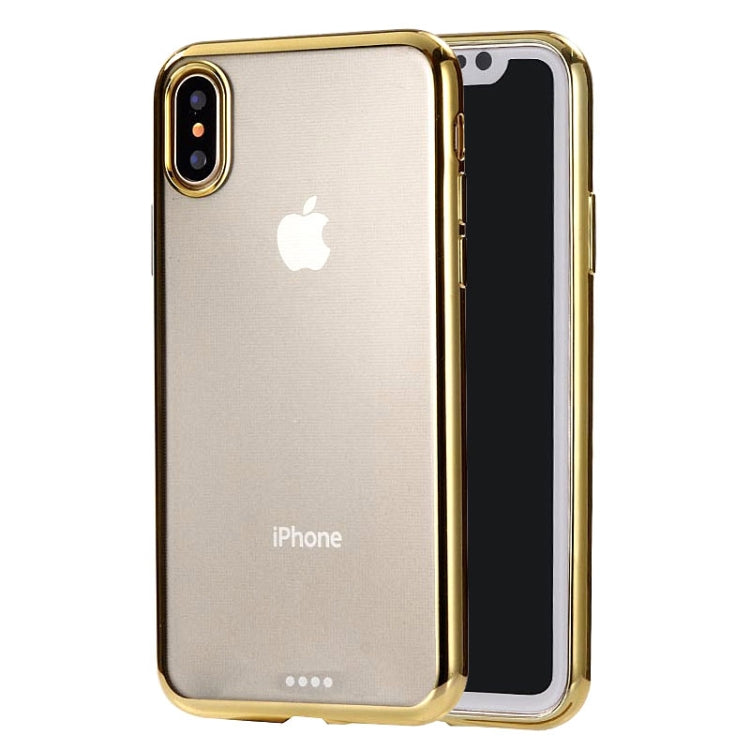 For iPhone XS Max Ultra-thin Electroplating TPU Protective Case