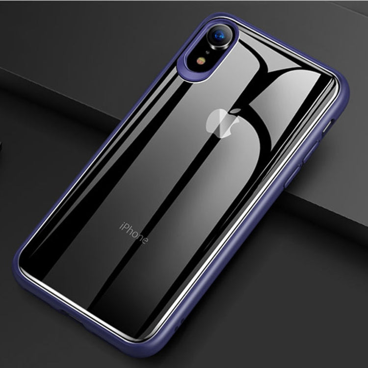 For iPhone XS Max TOTUDESIGN Ultra-thin TPU + PC + Mirror Case (Blue)