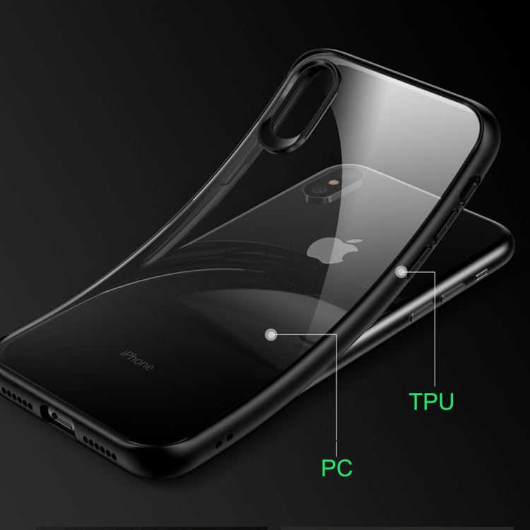 For iPhone XS Max TOTUDESIGN Ultra-thin TPU + PC + Mirror Case (Blue)